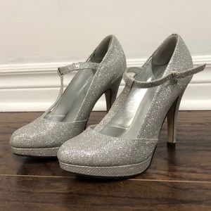 Silver High Heels